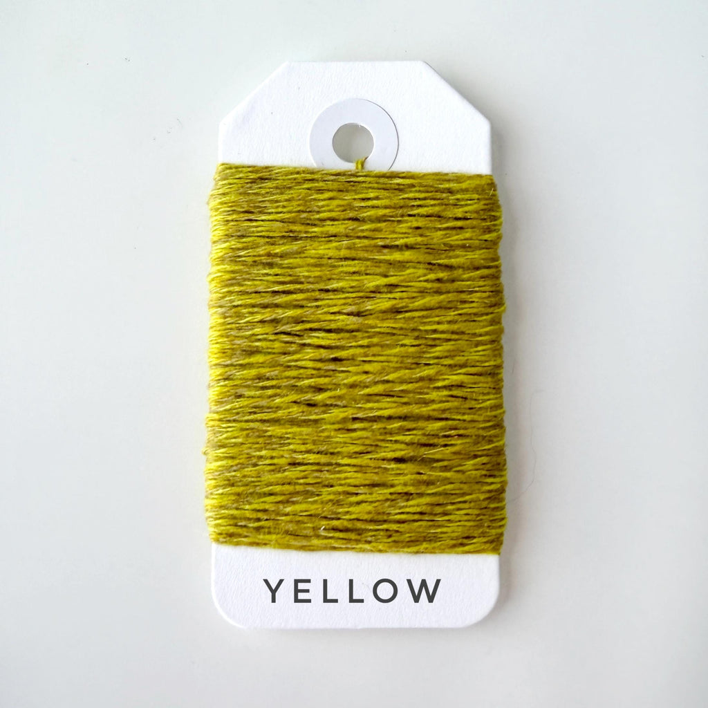 4 Ply Cashmere Yarn for Mending: Eco-Friendly Italy Darn Fiber. Yellow