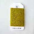 4 Ply Cashmere Yarn for Mending: Eco-Friendly Italy Darn Fiber. Yellow