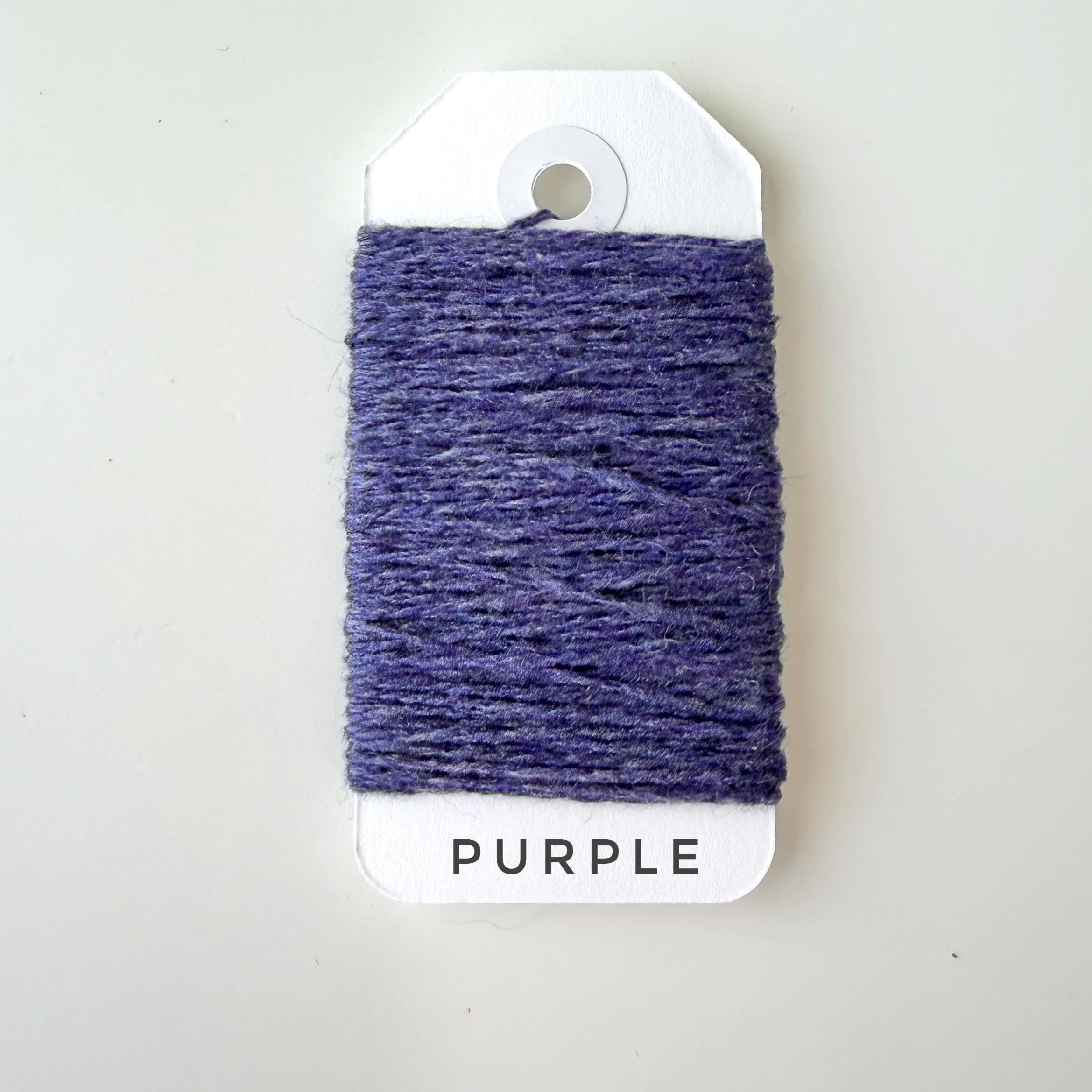 4 Ply Cashmere Yarn for Mending: Eco-Friendly Italy Darn Fiber. Purple