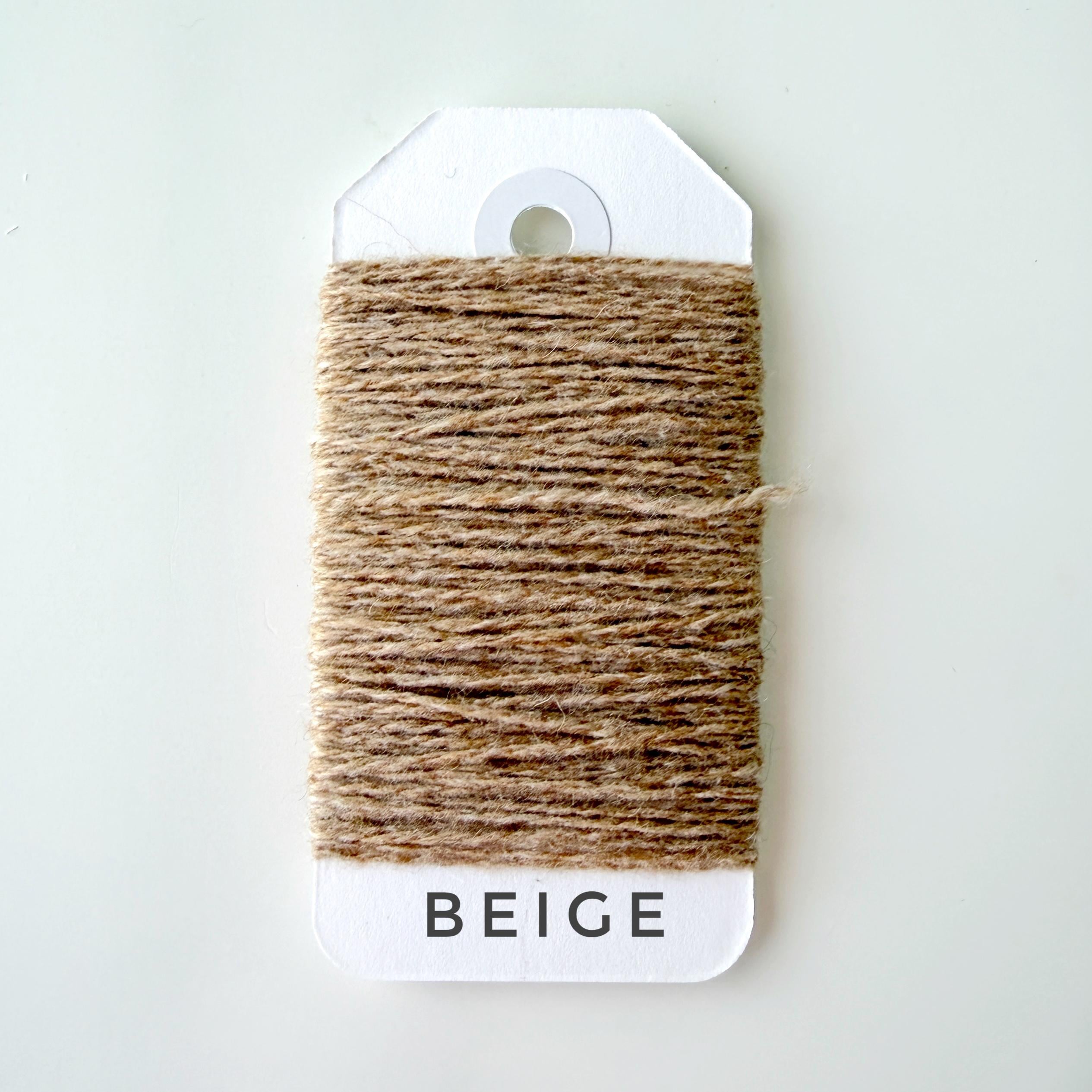 4 Ply Cashmere Yarn for Mending: Eco-Friendly Italy Darn Fiber. Beige