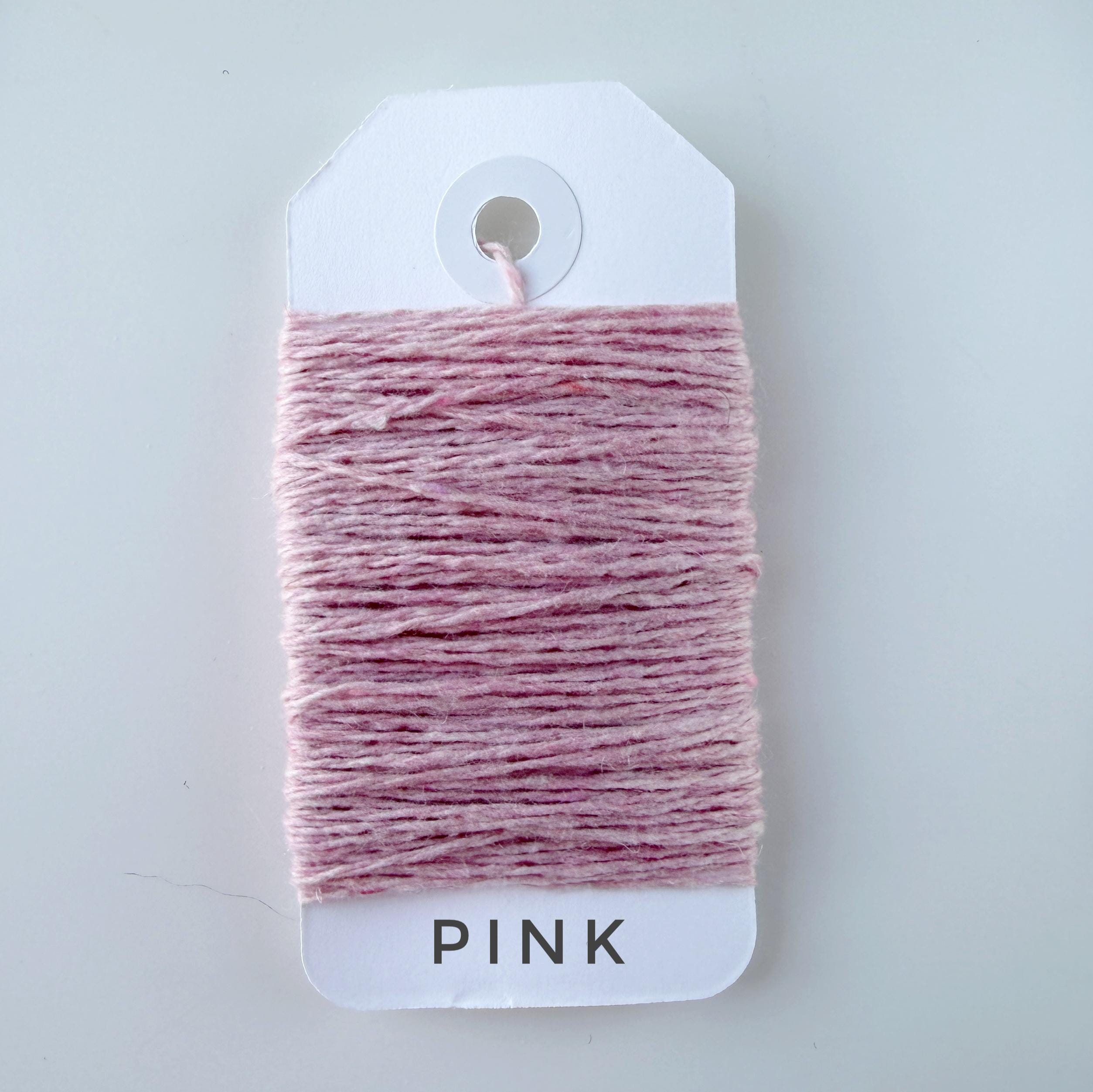 4 Ply Cashmere Yarn for Mending: Eco-Friendly Italy Darn Fiber. Pink