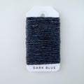 4 Ply Cashmere Yarn for Mending: Eco-Friendly Italy Darn Fiber. Dark Blue