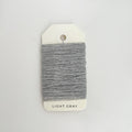 2 Ply Cashmere Yarn for Mending: Eco-Friendly Italy Darn Fiber. Light Gray