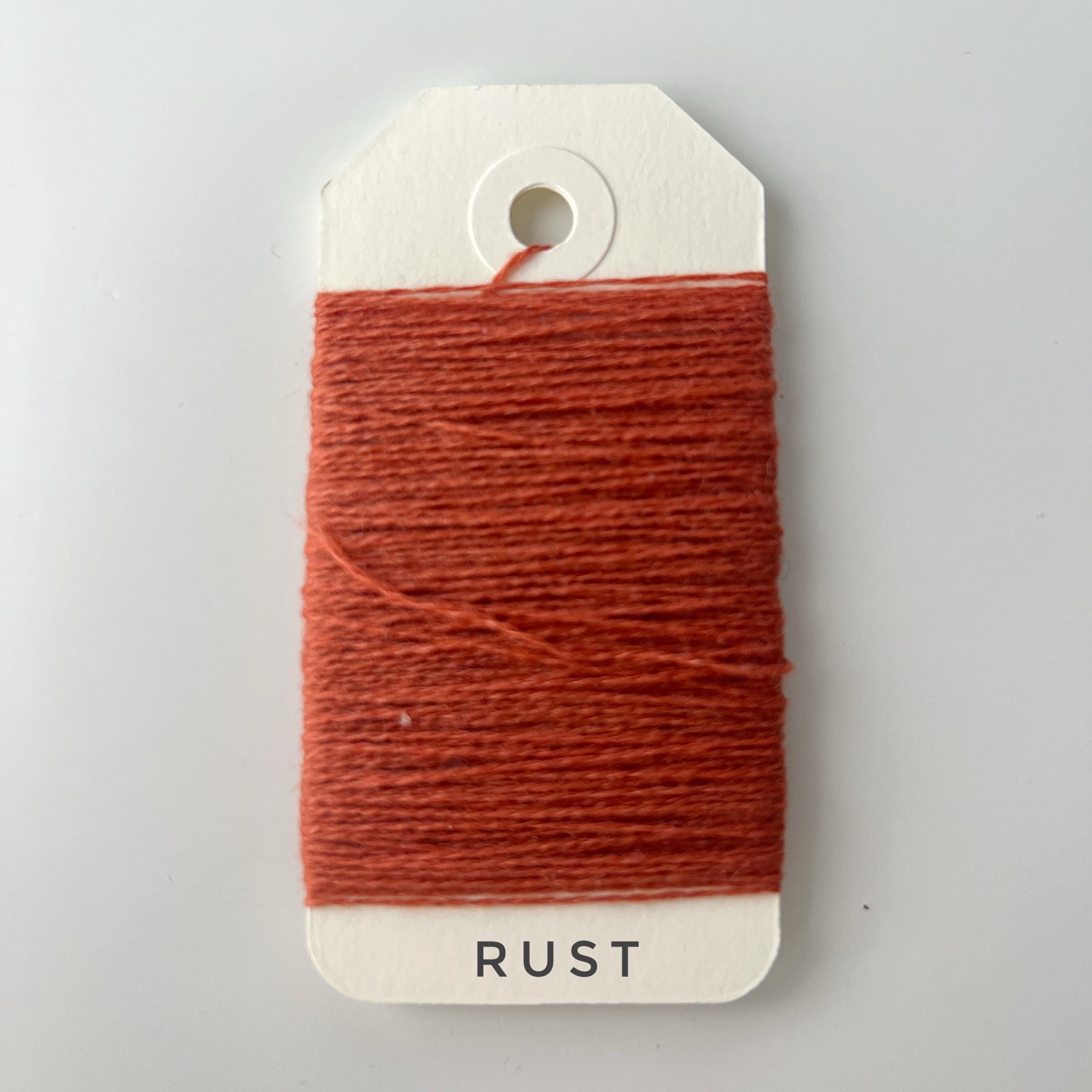 Luxury Mending Yarn Bundle - 100% Cashmere & Premium Wool - 15m Skeins. Rust