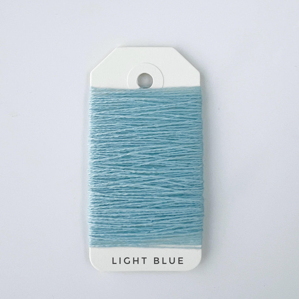 Luxury Mending Yarn Bundle - 100% Cashmere & Premium Wool - 15m Skeins. Light Blue