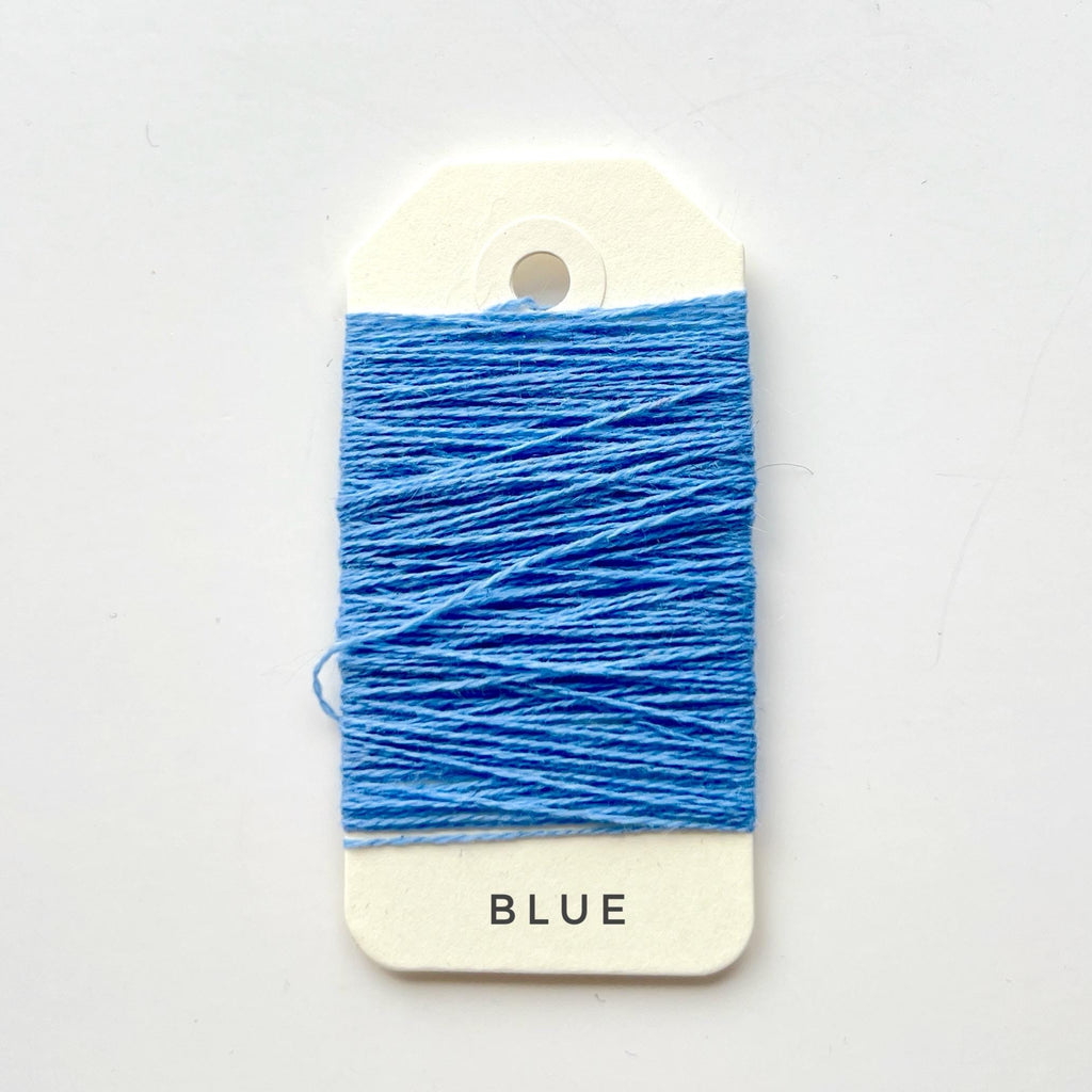 Luxury Mending Yarn Bundle - 100% Cashmere & Premium Wool - 15m Skeins. Blue