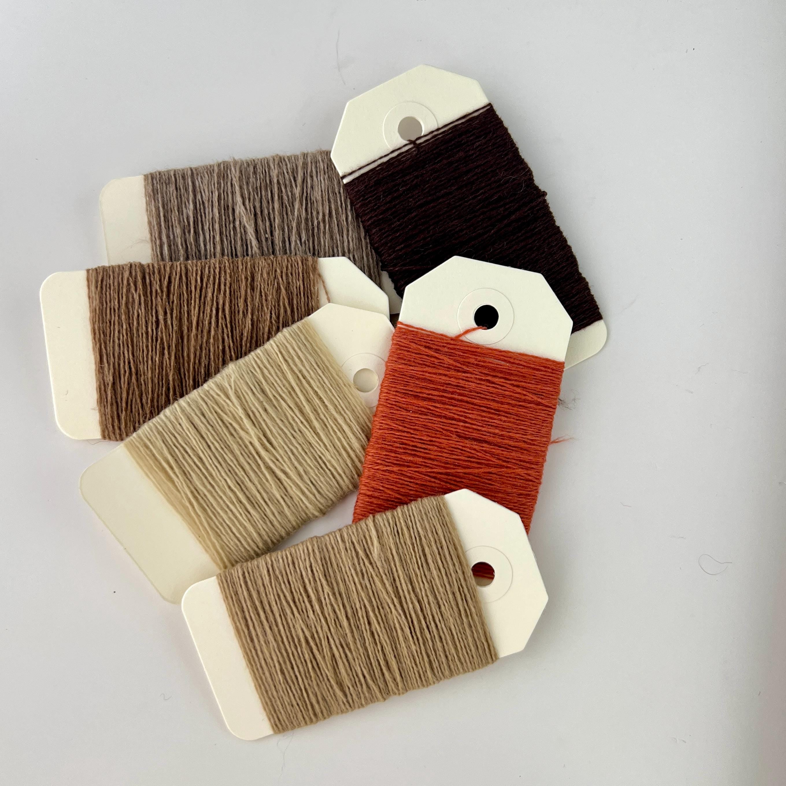 Luxury Mending Yarn Bundle - 100% Cashmere & Premium Wool - 15m Skeins. Beige
