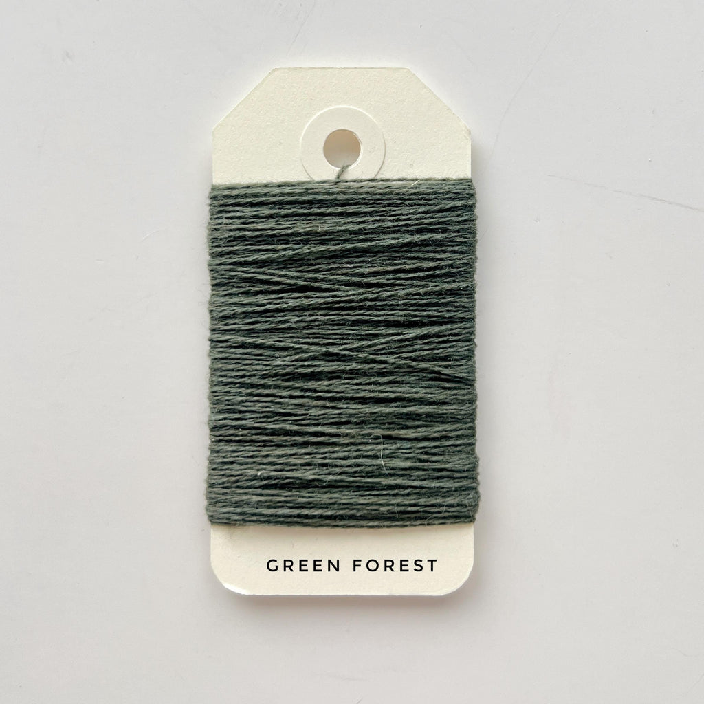 Luxury Mending Yarn Bundle - 100% Cashmere & Premium Wool - 15m Skeins. Green Forest