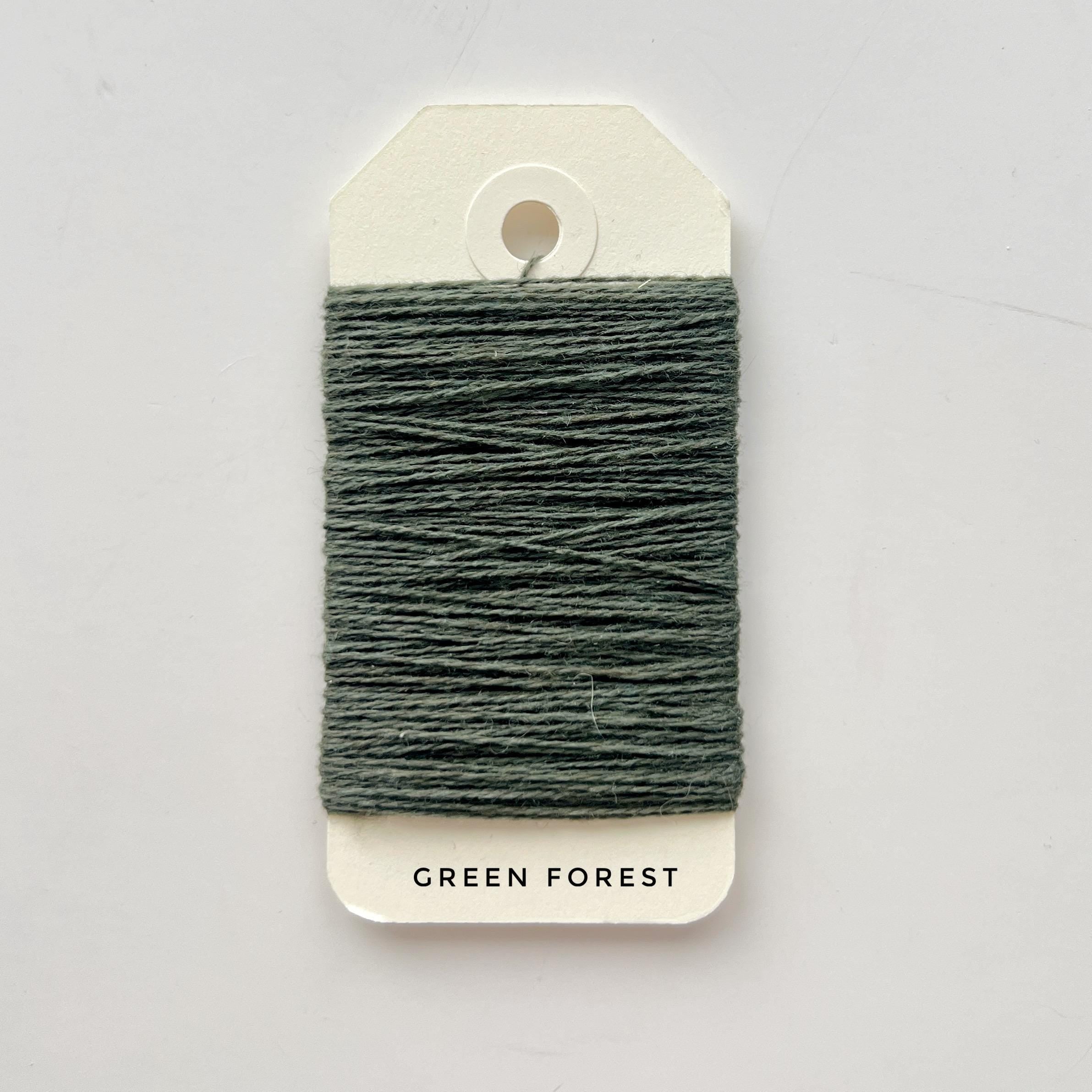 Luxury Mending Yarn Bundle - 100% Cashmere & Premium Wool - 15m Skeins. Green Forest